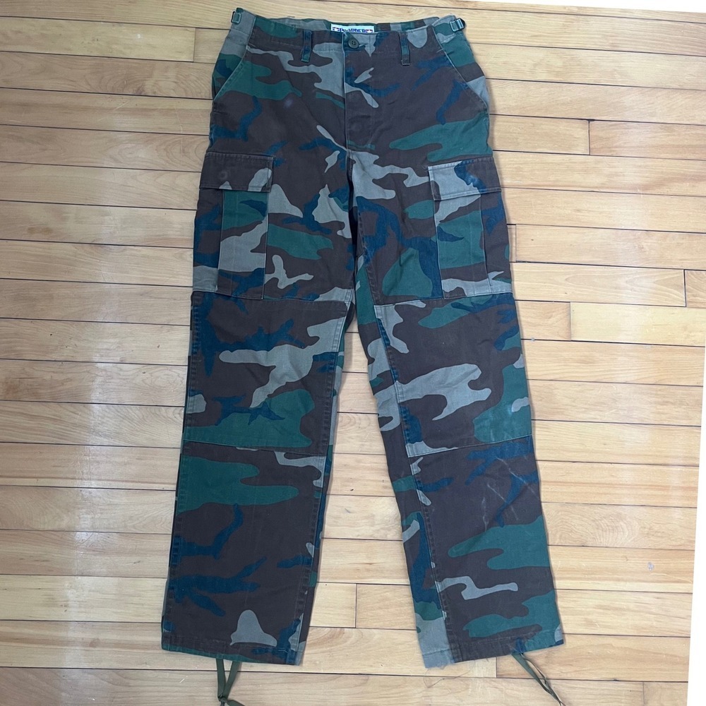 Propper Woodland Camo Cargo Pants Small Regular Military Tactical Green Brown